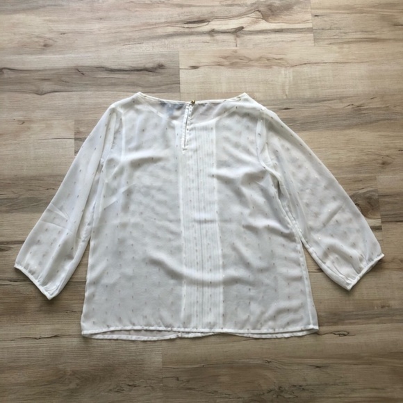 Tommy Hilfiger White Boxy Blouse with Relaxed Fit - Picture 7 of 7